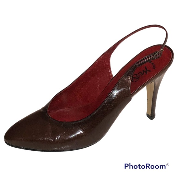 Vintage YSL slingback heels - Picture 1 of 8